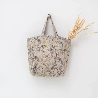 Meadow on Natural Linen Big Bag - Linen Tales B2B 