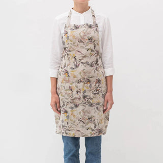 Meadow on Natural Linen Daily Apron - Linen Tales B2B 