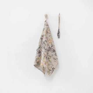 Meadow on Natural Linen Kitchen Towel - Linen Tales B2B 