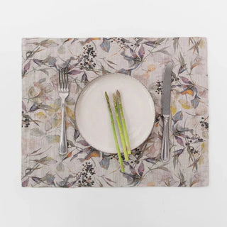Meadow on Natural Linen Placemat - Linen Tales B2B 
