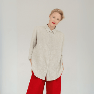 Melange Linen Azalea Shirt - Linen Tales 