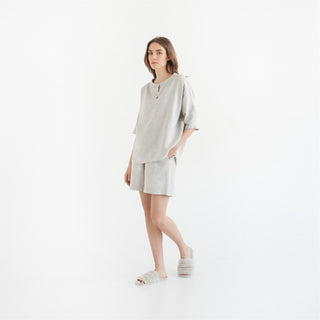 Melange Linen Clover Pyjama Set - Linen Tales B2B 