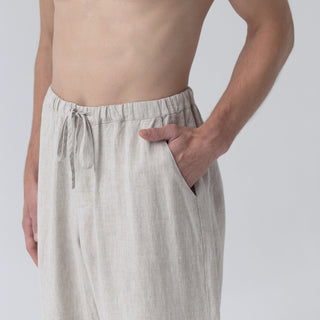 Melange Linen Currant Loungewear Set - Linen Tales B2B 7