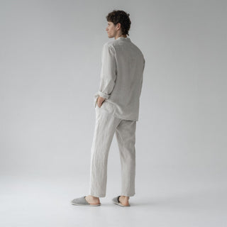 Melange Linen Currant Loungewear Set - Linen Tales B2B 5