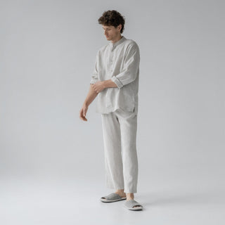 Melange Linen Currant Loungewear Set - Linen Tales B2B 4