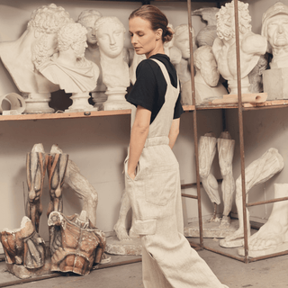 Melange Linen Elm Overalls - Linen Tales B2B 