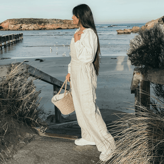 Melange Linen Elm Overalls - Linen Tales B2B 6