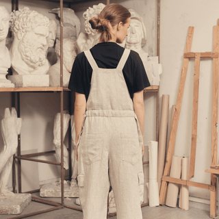 Melange Linen Elm Overalls - Linen Tales B2B 4