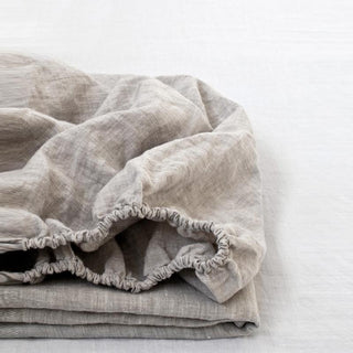 Melange Linen Fitted Sheet - Linen Tales B2B 