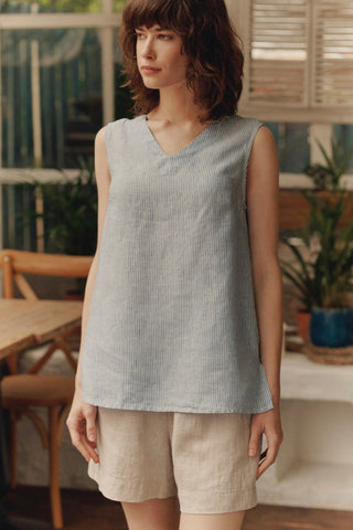 Melange Linen Hip - Hop Shorts - Linen Tales B2B 