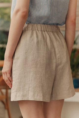 Melange Linen Hip - Hop Shorts - Linen Tales B2B 3