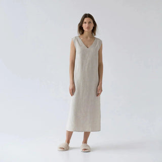 Melange Linen Nasturtium Nightdress - Linen Tales B2B 