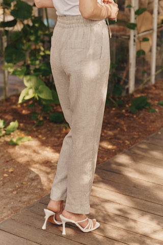 Melange Linen Octave Trousers - Linen Tales B2B 