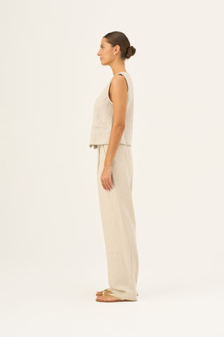 Melange Linen Pasodoble Vest - Linen Tales B2B 3