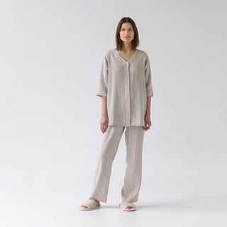 Melange Linen Primrose Loungewear Set - Linen Tales B2B 5