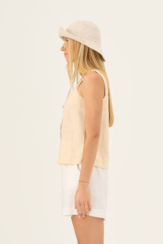 Melange Linen Solaris Hat - Linen Tales B2B 3