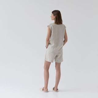 Melange Linen Verbena Pyjama Set - Linen Tales B2B 3