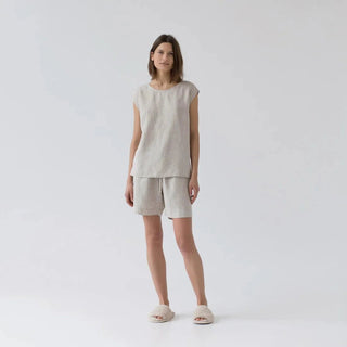 Melange Linen Verbena Pyjama Set - Linen Tales B2B 