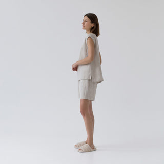 Melange Linen Verbena Pyjama Set - Linen Tales B2B 