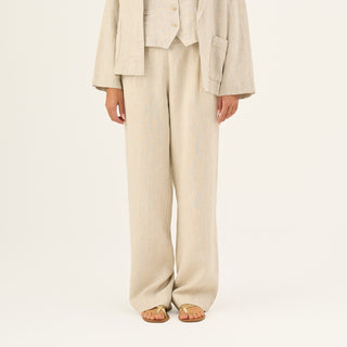 Melange Linen Willow Trousers - Linen Tales B2B 