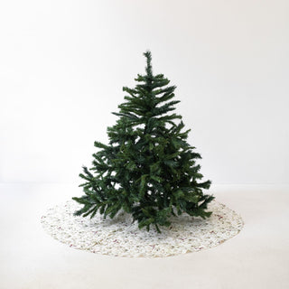 Mistletoe Linen Christmas Tree Skirt - Linen Tales B2B 1