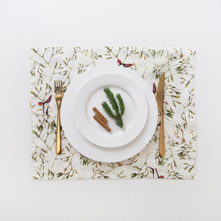 Mistletoe Linen Placemat - Linen Tales B2B 