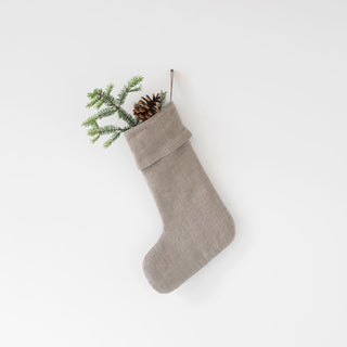 Natural Christmas Stocking - Linen Tales B2B 1