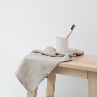 Natural Linen Fine Waffle Towel - Linen Tales B2B 3