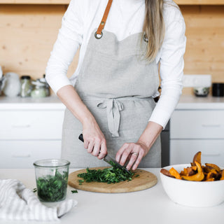 Natural Linen Luxury Apron - Linen Tales B2B 