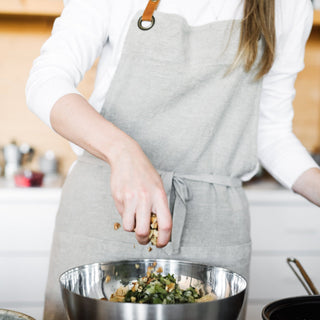 Natural Linen Luxury Apron - Linen Tales B2B 3