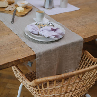 Natural Linen Table Runner - Linen Tales B2B 