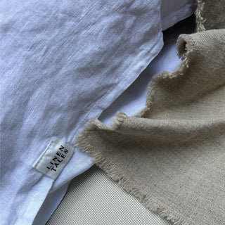 Natural Linen Table Runner with Fringes - Linen Tales B2B 4