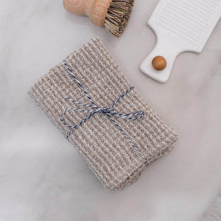 Natural Linen Waffle Dishcloth Set of 2 - Linen Tales B2B 