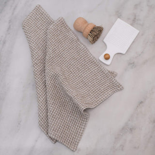 Natural Linen Waffle Dishcloth Set of 2 - Linen Tales B2B 3