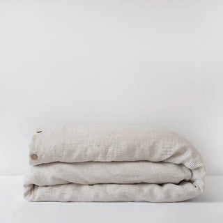 Natural Stripes Linen Duvet Cover - Linen Tales B2B 