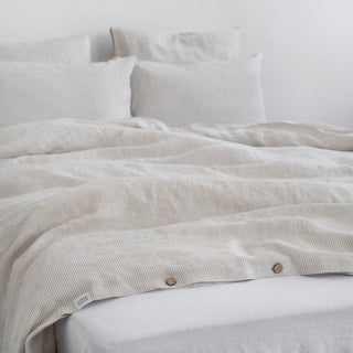 Natural Stripes Linen Duvet Cover - Linen Tales B2B 