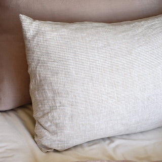 Natural Stripes Linen Pillowcase - Linen Tales B2B 