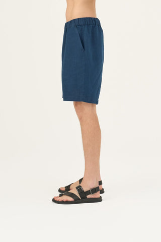 Navy Linen Amabilis Shorts - Linen Tales B2B 4