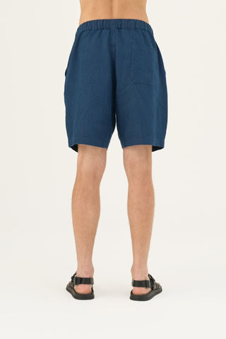 Navy Linen Amabilis Shorts - Linen Tales B2B 5