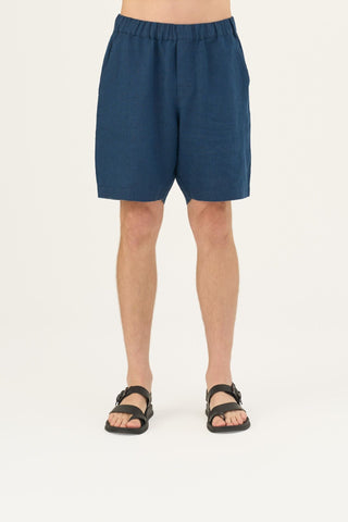 Navy Linen Amabilis Shorts - Linen Tales B2B 3