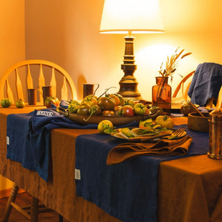 Navy Linen Table Runner - Linen Tales B2B 3