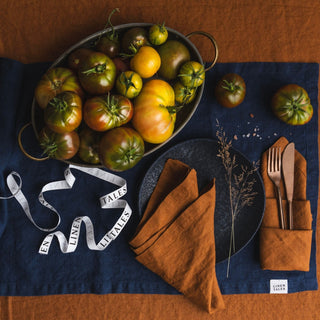 Navy Linen Table Runner - Linen Tales B2B 5