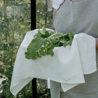 Off - White Linen Kitchen Towel - Linen Tales B2B 