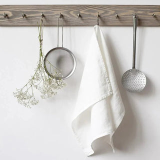 Off - White Linen Kitchen Towel - Linen Tales B2B 