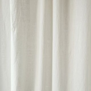Off - White Linen Night Time Tie Top Curtain Set of 2 - Linen Tales B2B 3