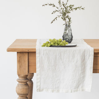 Off - White Linen Table Runner - Linen Tales B2B 