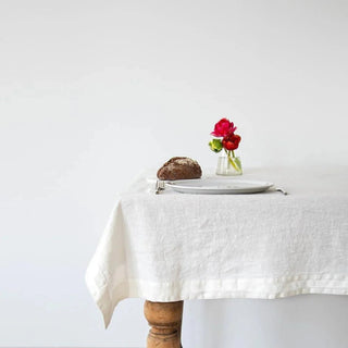 Off - White Linen Tablecloth - Linen Tales B2B 
