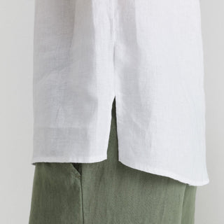 Optical White Linen Daffodil Top - Linen Tales B2B 