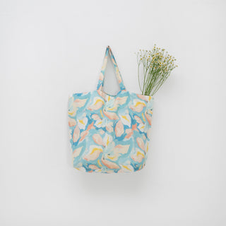Pastel Iris Linen Big Bag - Linen Tales 3