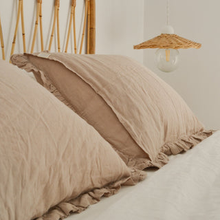 Portobello Linen Pillowcase with Frills - Linen Tales B2B 